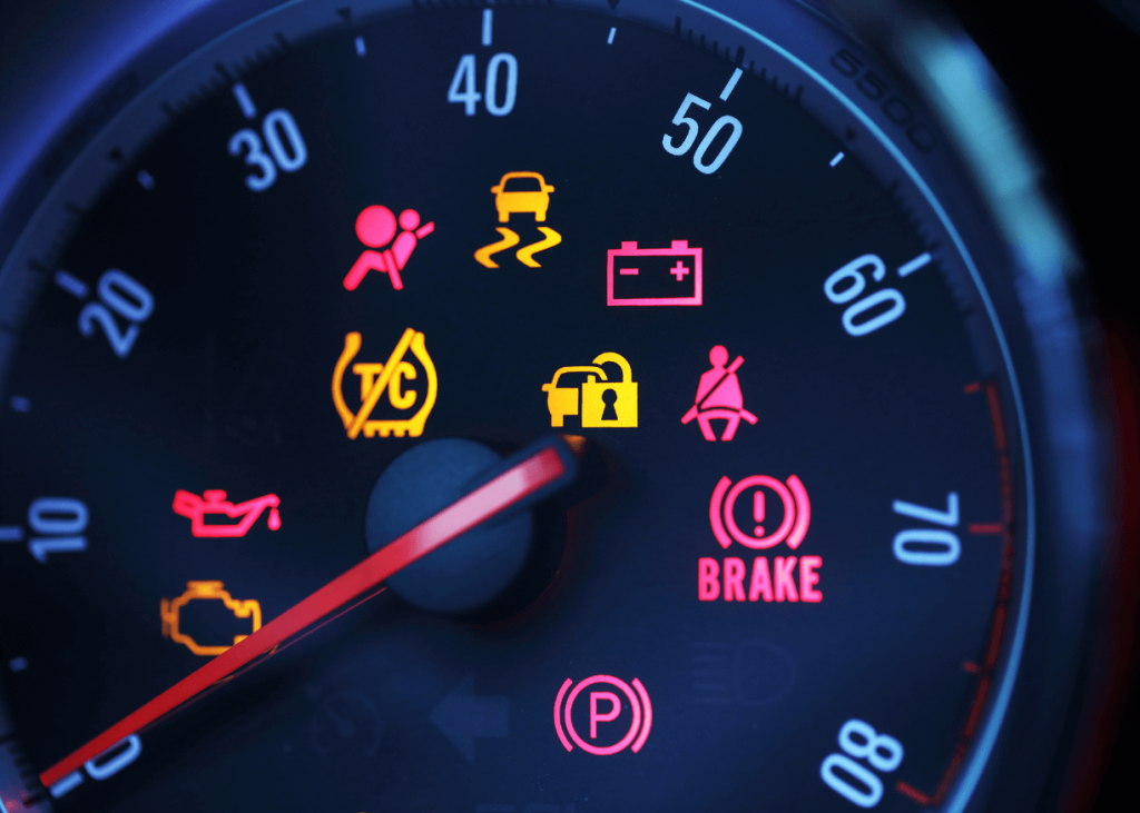 car dashboard warning signs