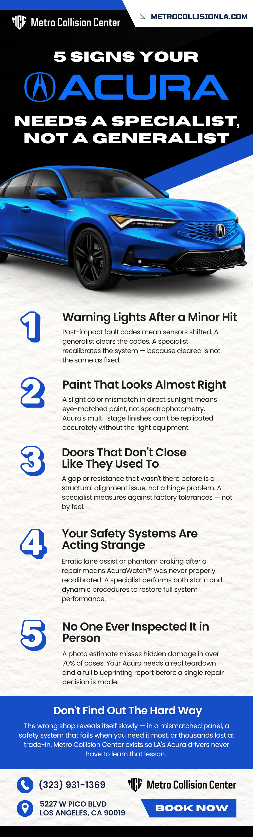 5 Signs Your Acura Needs a Specialist Not a Generalist Infographic